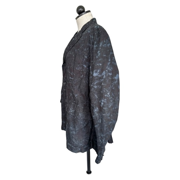 Engineered Garments Blazer Navy Marbled Cotton Notch Lapel Jacket Size Large - Picture 5 of 15